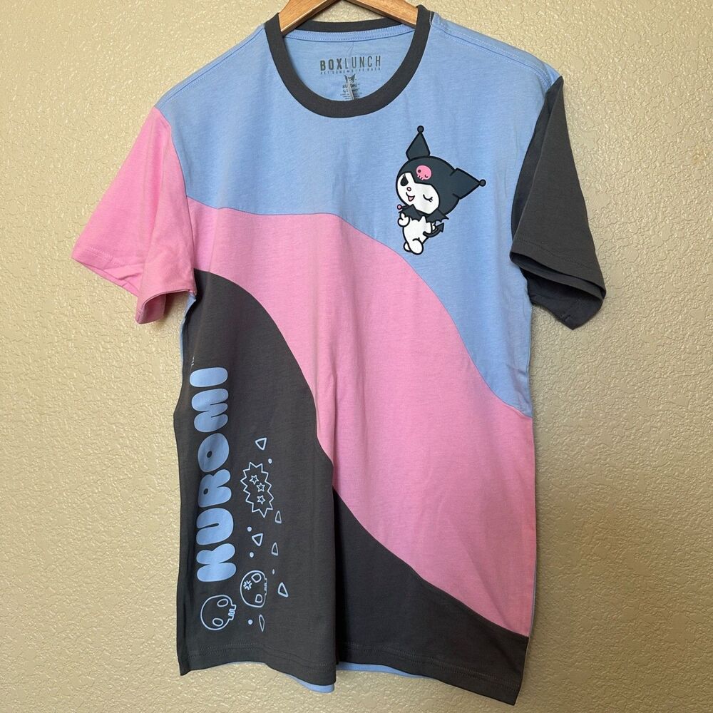 Sanrio Kuromi T-Shirt Size‎ medium BoxLunch Short Sleeve W/Skull details Cotton